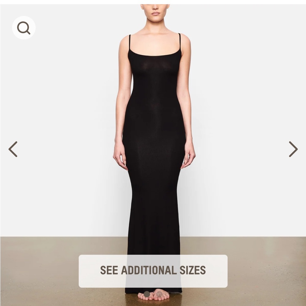 Black skims maxi dress